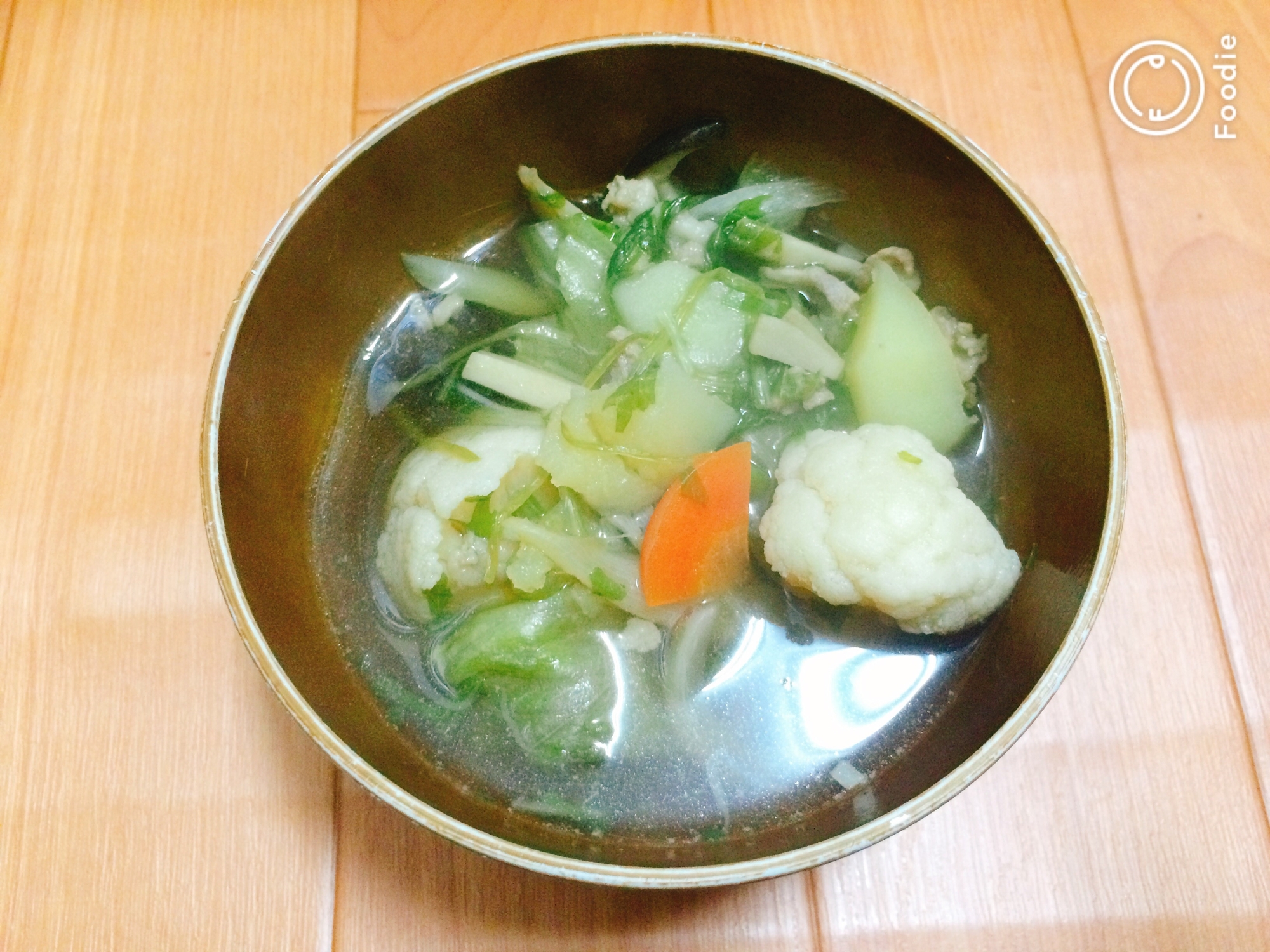 冷え性改善！ゴロゴロ野菜のあったかスープ