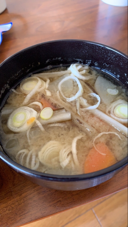 筍と野菜の味噌汁