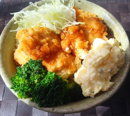 鶏胸肉で南蛮丼