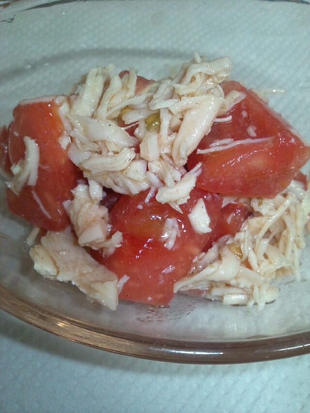 トマト＆ささみの和風サラダ