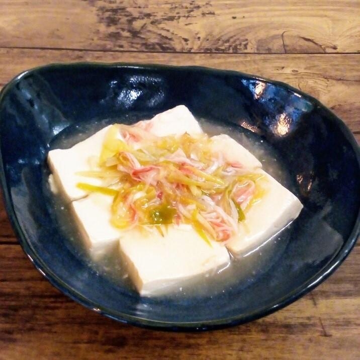 ♪カニカマで蟹風味♡絹ごし豆腐の中華餡♪