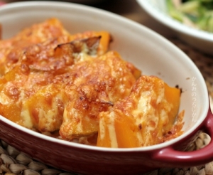 かぼちゃの煮物リメイク！チーズ焼き