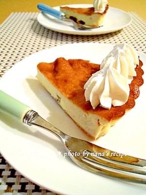 レーズンバターであっさりベイクドチーズケーキ レシピ 作り方 By Nana S Recipe 楽天レシピ