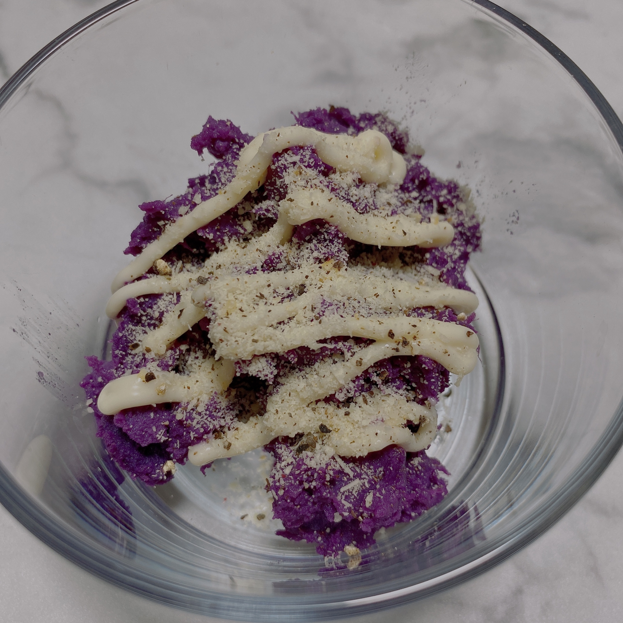 紫芋のホットサラダ