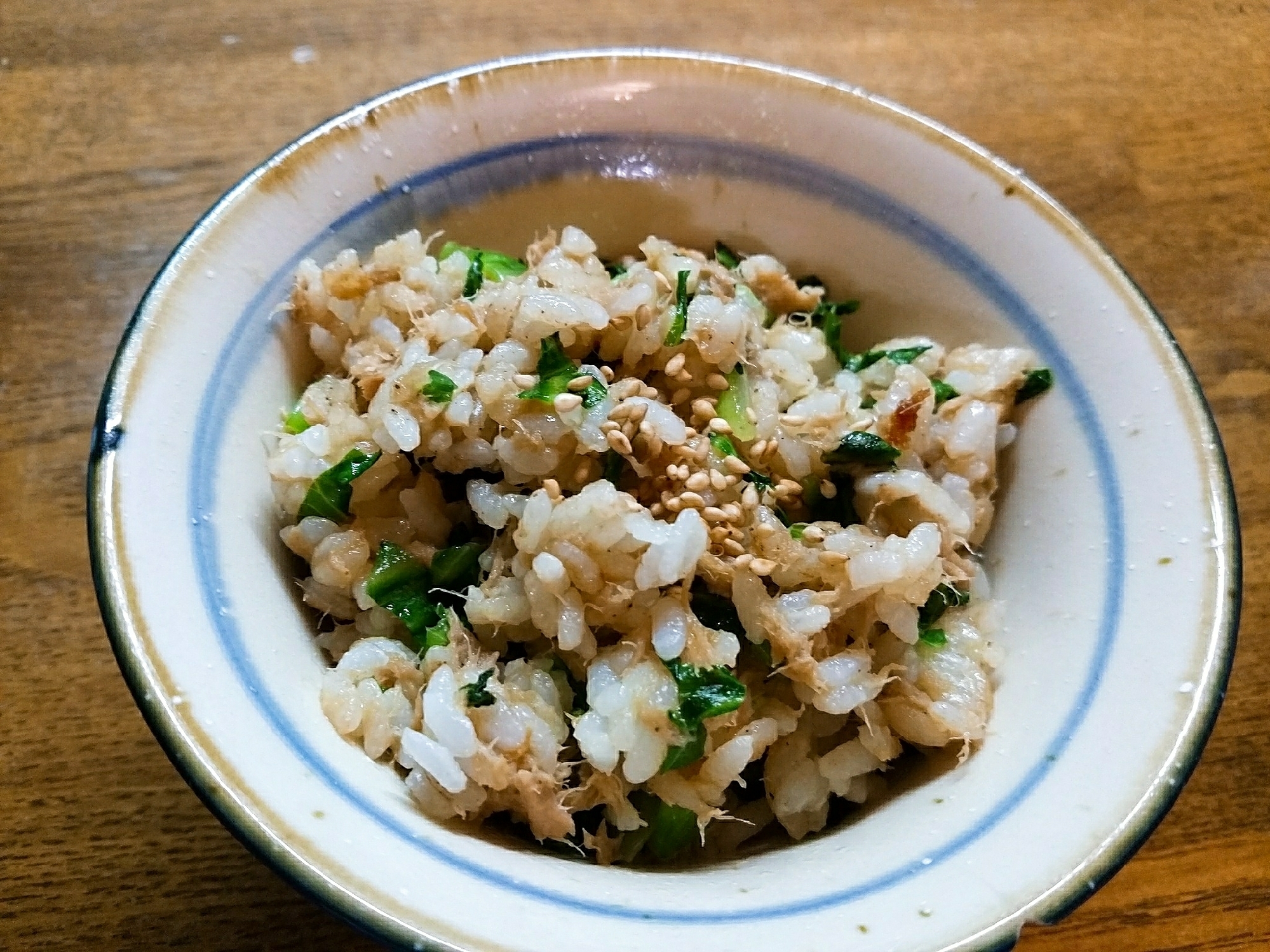 ツナとレタスの炒めご飯