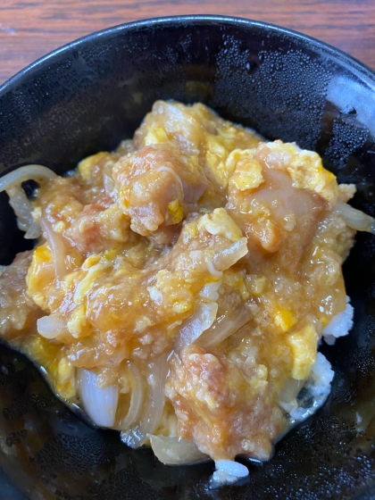 から揚げリメイク！親子丼♪