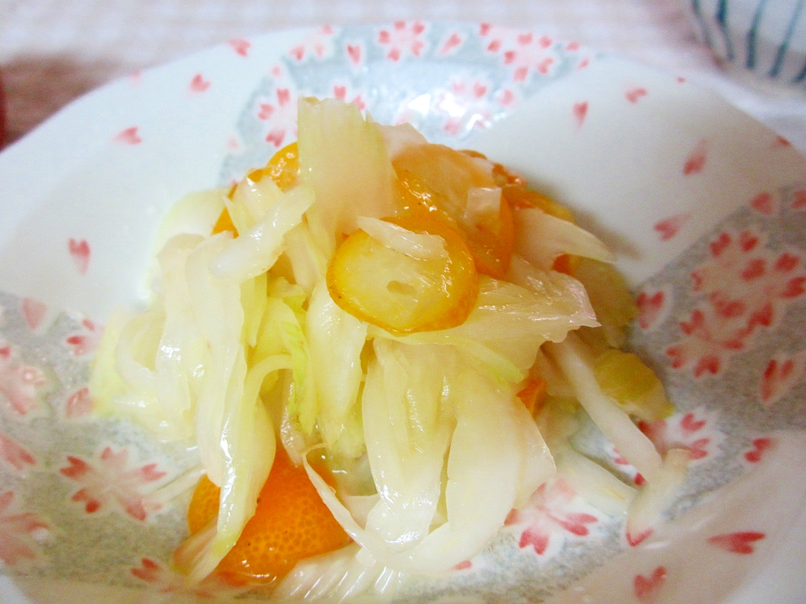 セロリと金柑の柚子風味