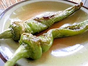 万願寺トウガラシの塩焼き