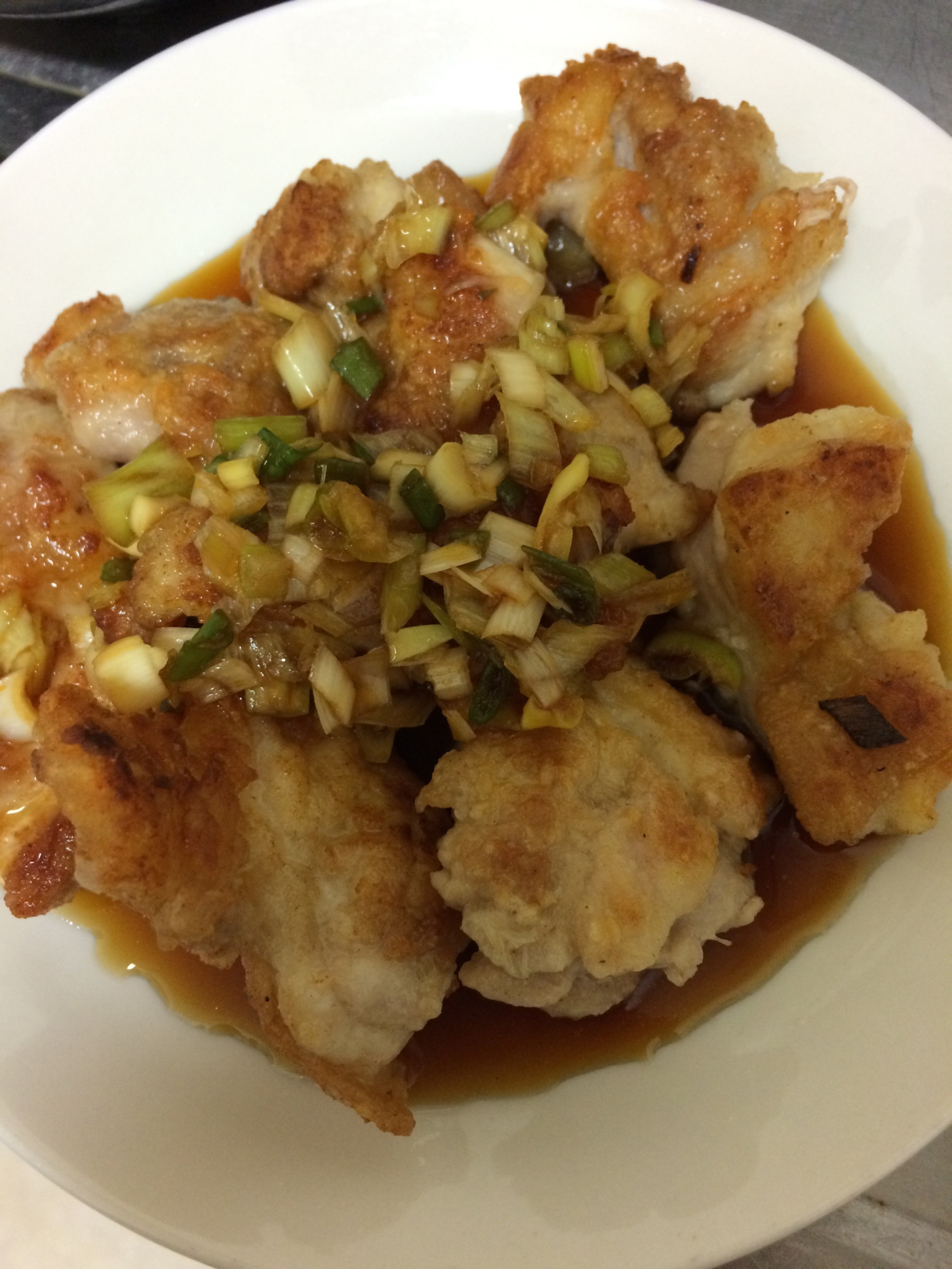 簡単揚げない油淋鶏 レシピ 作り方 By Oooaxe 楽天レシピ