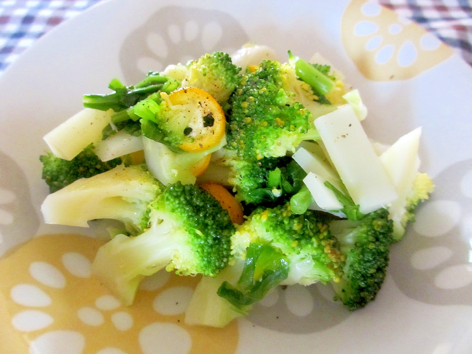 カブとブロッコリーと金柑のホットサラダ レシピ 作り方 By Mococo05 楽天レシピ