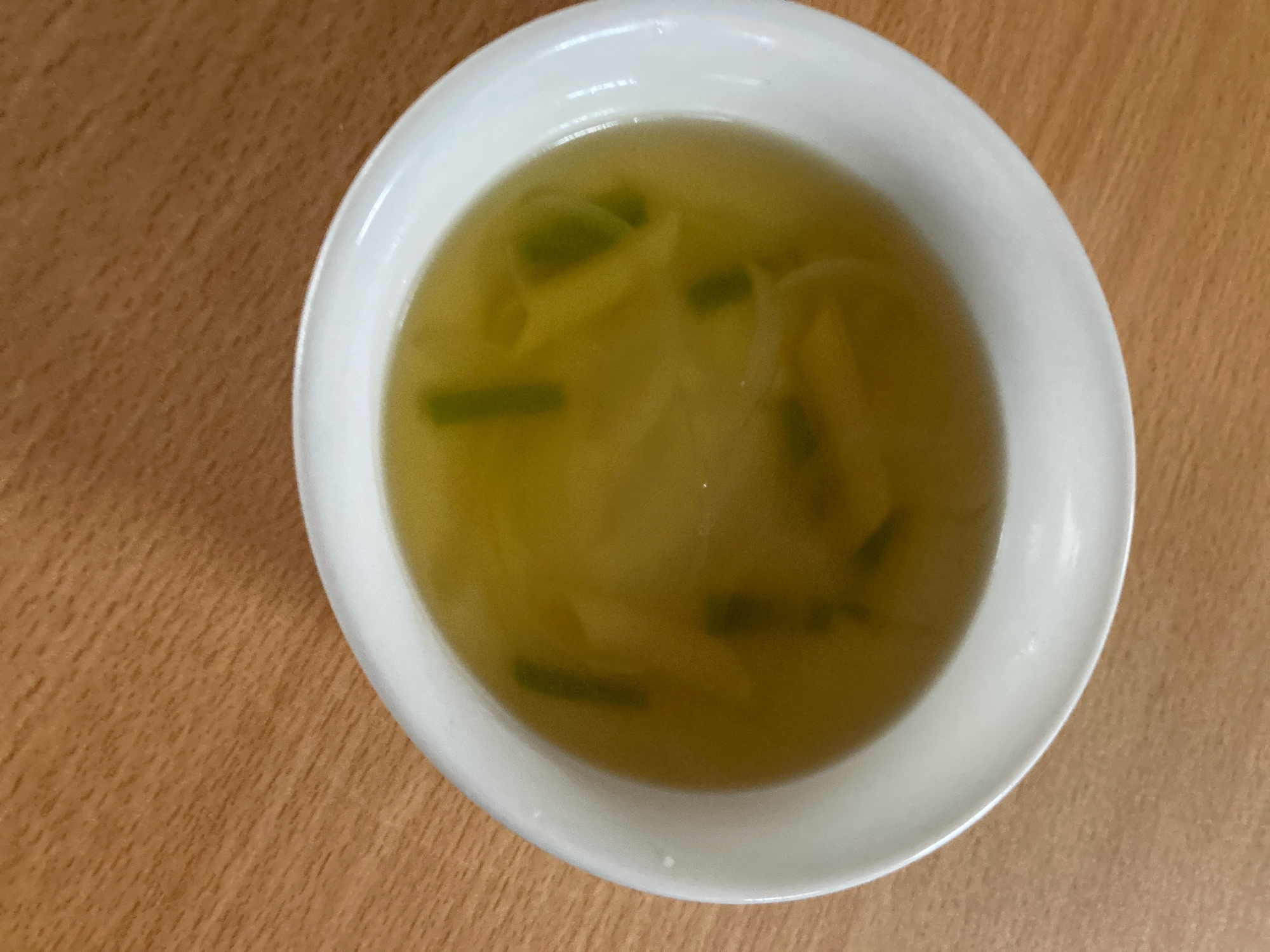 ペンネも入れてボリュームアップスープ