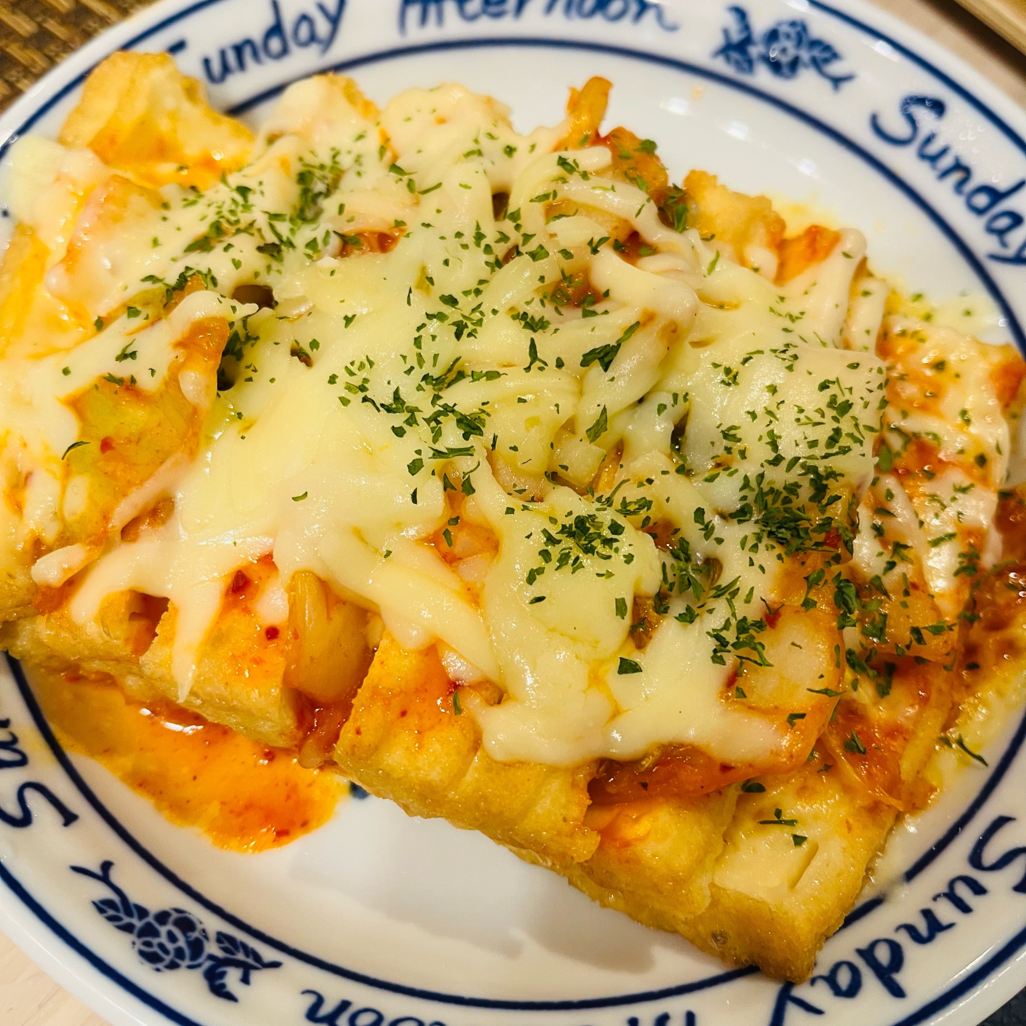 ★あと一品★厚揚げのキムチチーズ焼き