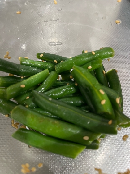 レンチンで♪ いんげんの胡麻和え