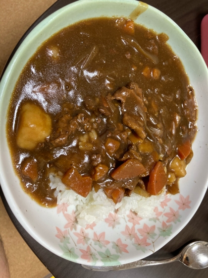 すき焼き牛で☆美味しいビーフカレー