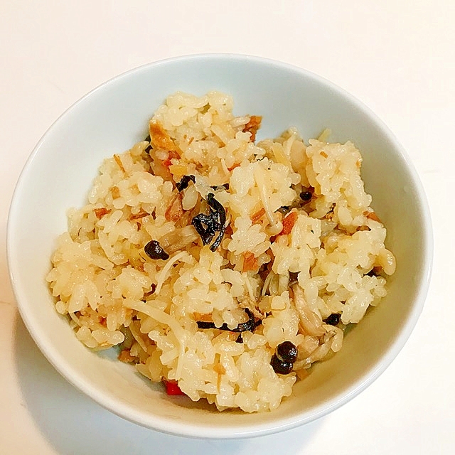 えのきとしめじの釜飯風炊き込みご飯♪♪