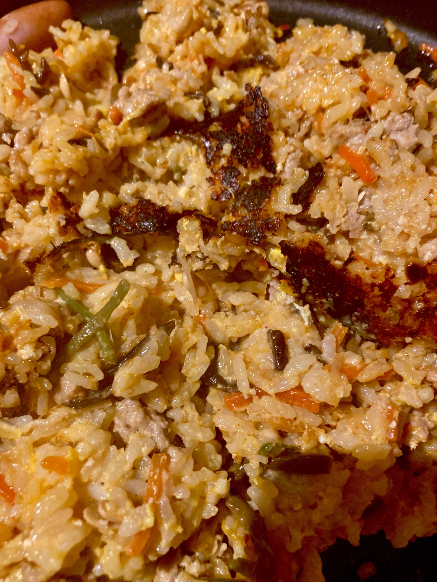 おこげが美味しい!ホットプレートで石焼風ビビンバ♪