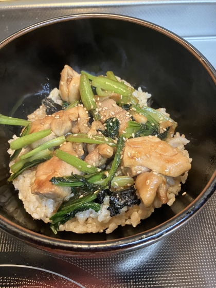 焼き鳥丼！鶏もも肉で