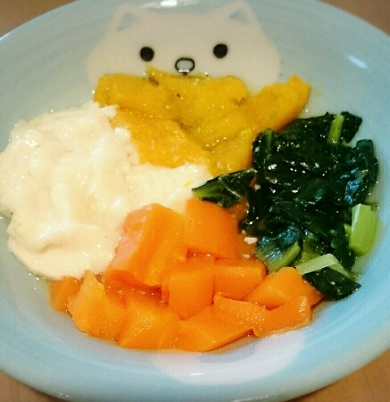 【離乳食】カラフル4色スープ