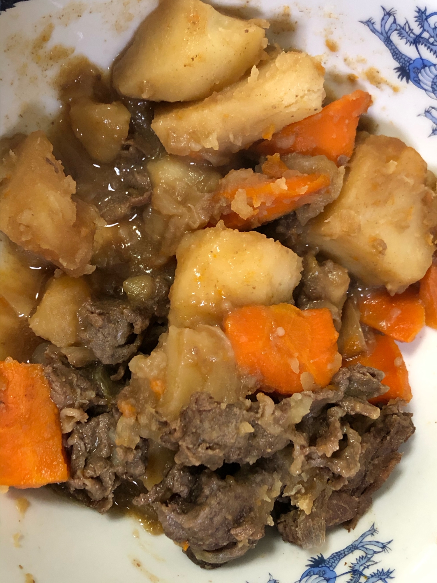 冷凍肉を使った簡単肉じゃが (煮崩れ)