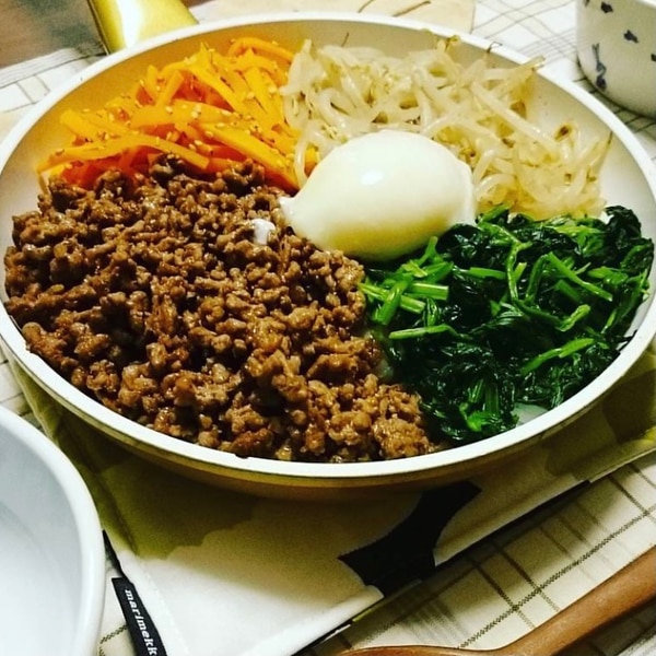 子どもも食べれる フライパンのまま ビビンバ レシピ 作り方 By ひよつむ 楽天レシピ 子どもも食べれる フライパンのまま ビビンバ レシピ 作り方 By ひよつむ 楽天レシピ