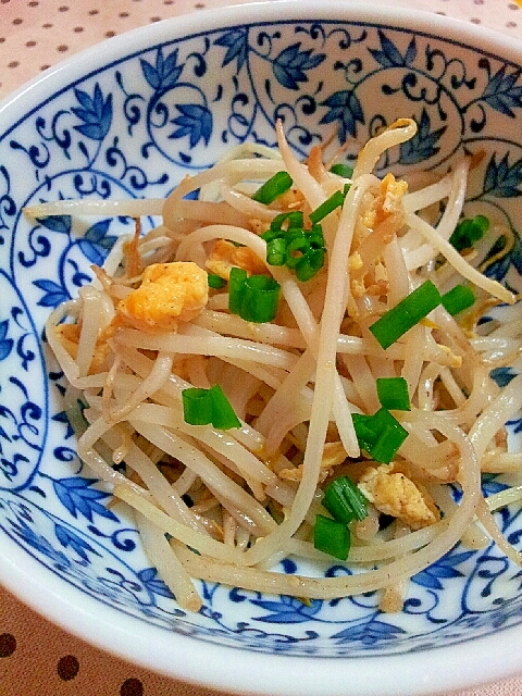 ✿もやしとネギの中華風❤卵炒め