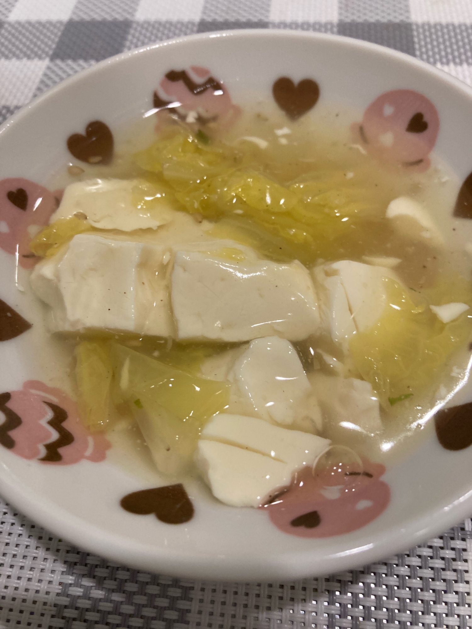 白菜と豆腐の旨煮