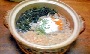 うどんの代わりに　「鍋焼き蕎麦」