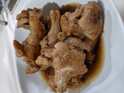 簡単！フライパンで手羽元の甘辛煮