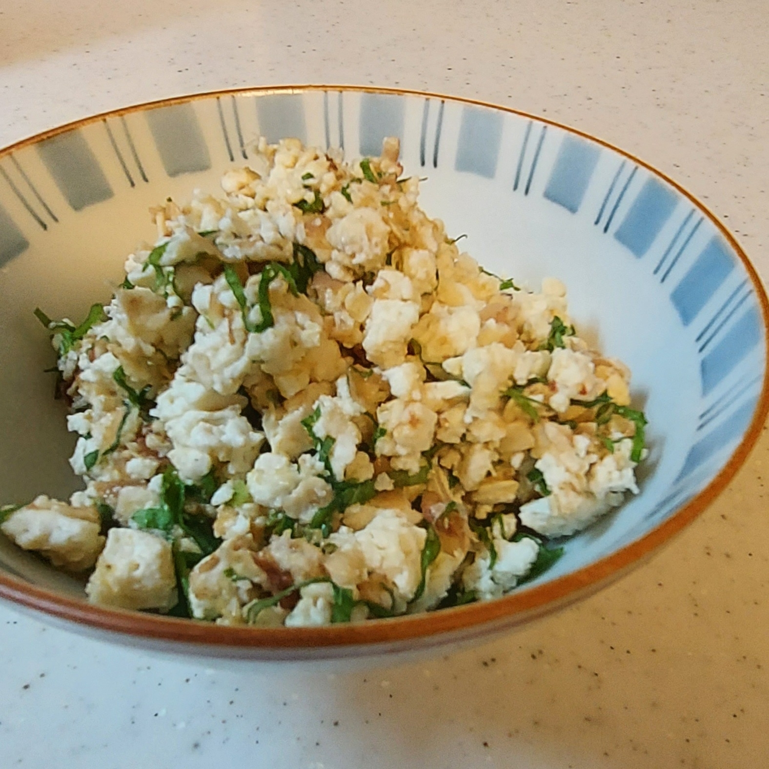 【糖質オフ】オートミールの紫蘇かつお梅ご飯