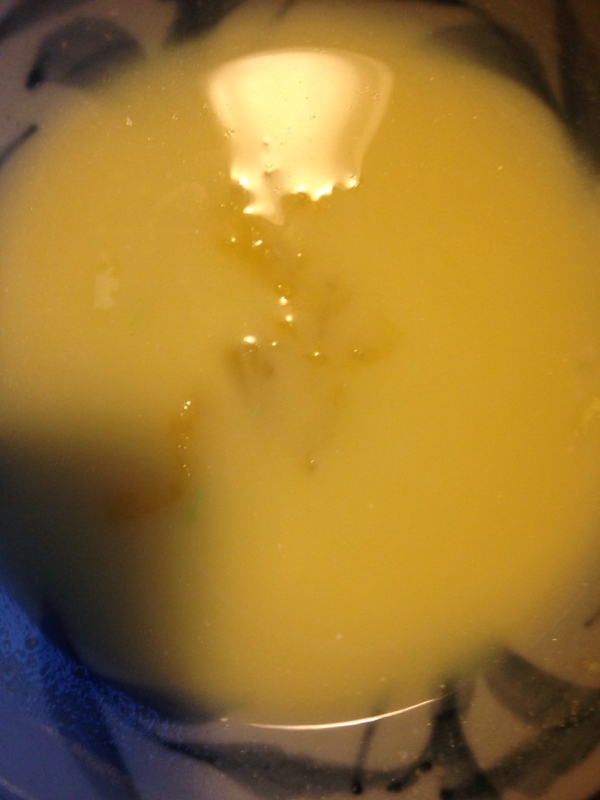 白菜のコーンクリームスープ