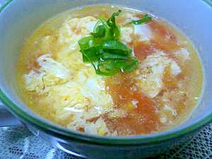 スッキリした味の中華風トマトスープ