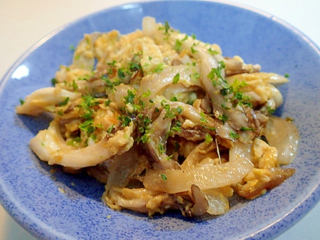 新玉ねぎと舞茸の卵炒め レシピ 作り方 By ぷ みぃまま 楽天レシピ