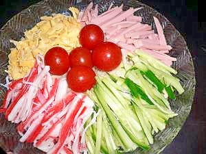 我が家流にアレンジ 市販の冷やし中華 レシピ 作り方 By 熊子姫7777 楽天レシピ