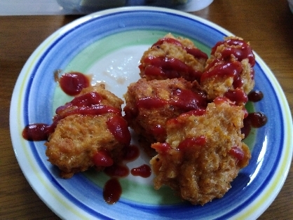 簡単に美味しいチキンナゲットが出来ました。　
子供も大喜びで食べました。