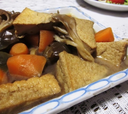 油揚げ根菜煮物✧˖°