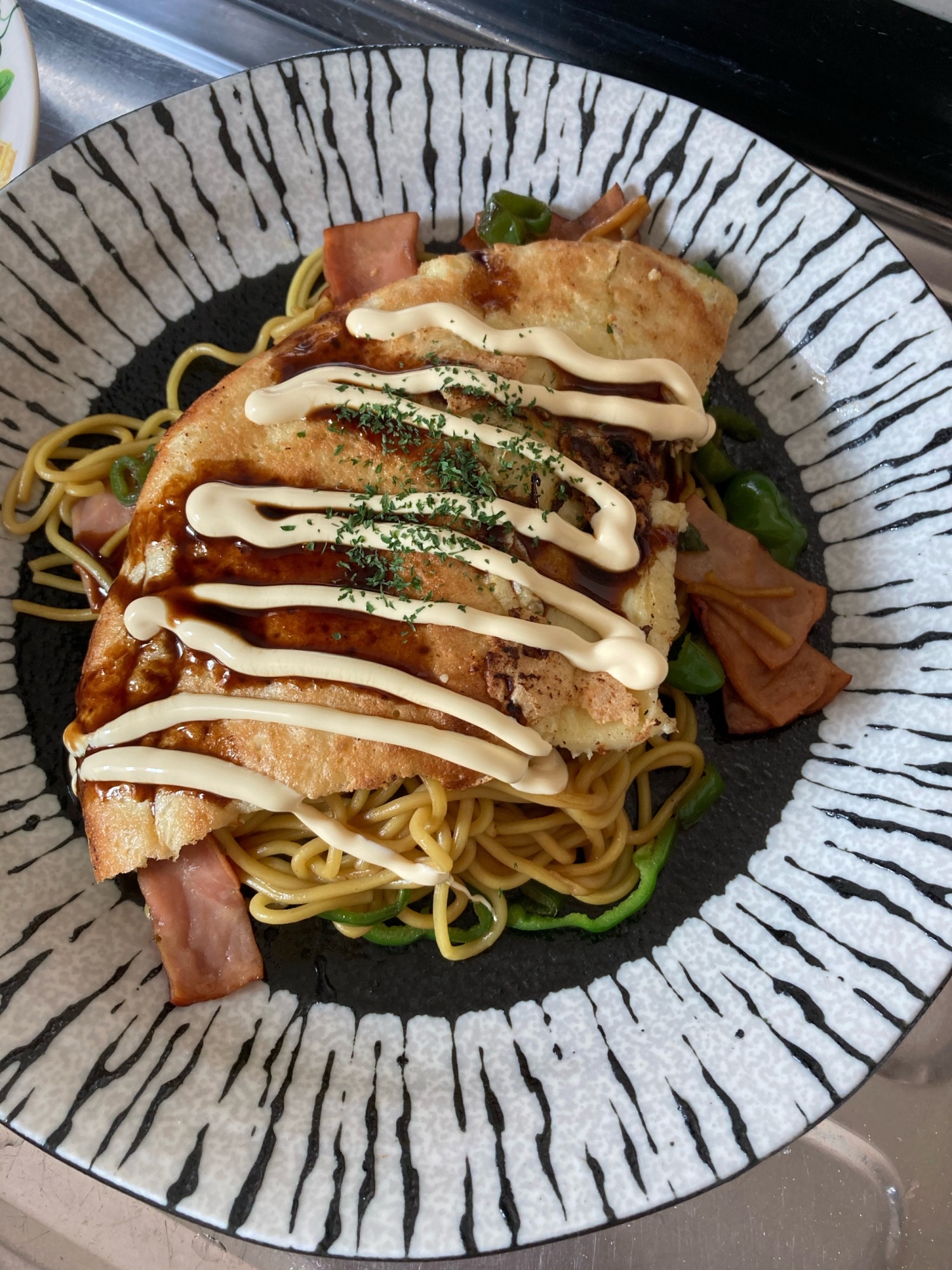 たこ焼きの粉使用♪お好み焼き広島風もどき