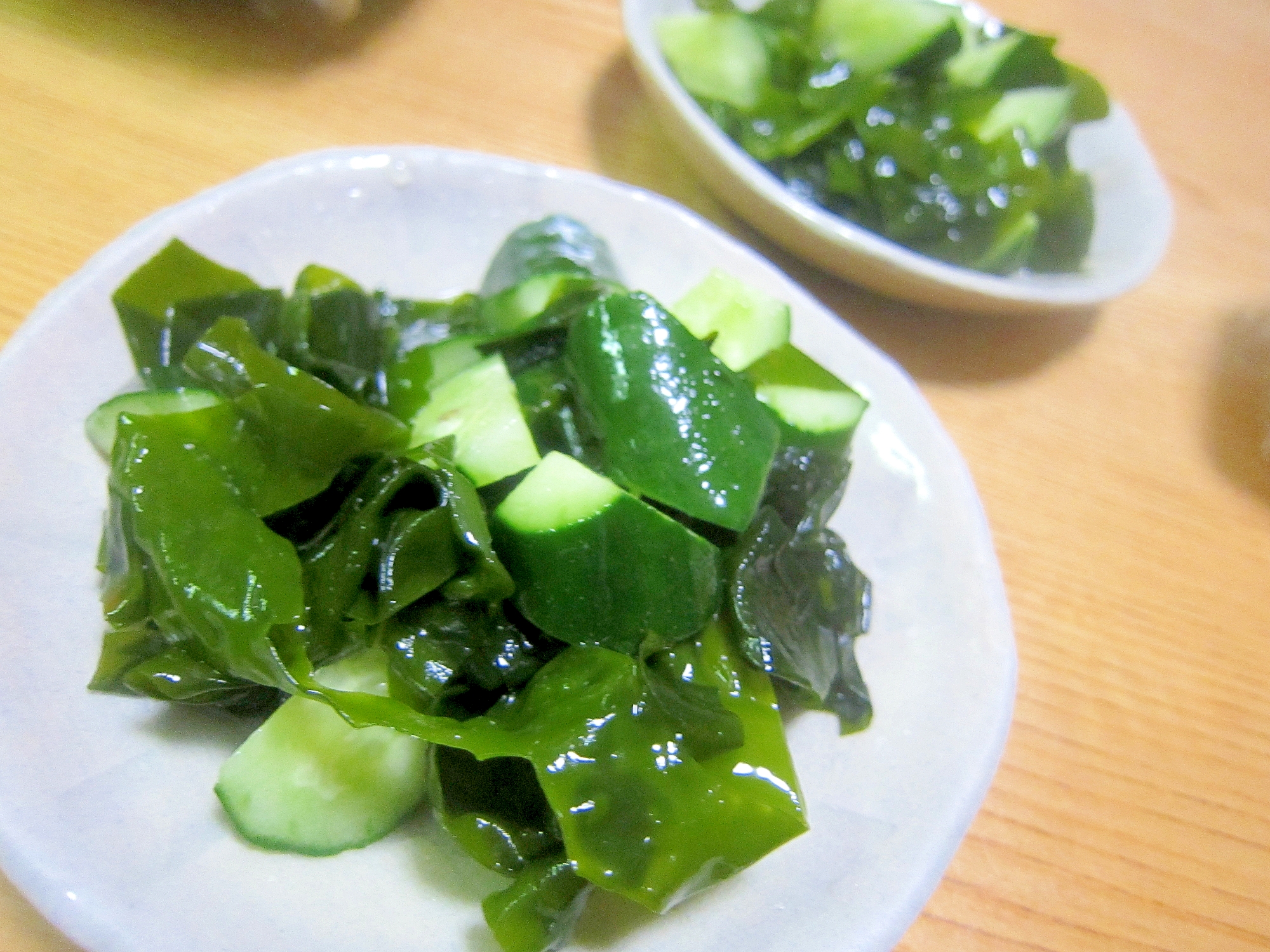 胡瓜と若芽のフレンチドレッシングサラダ