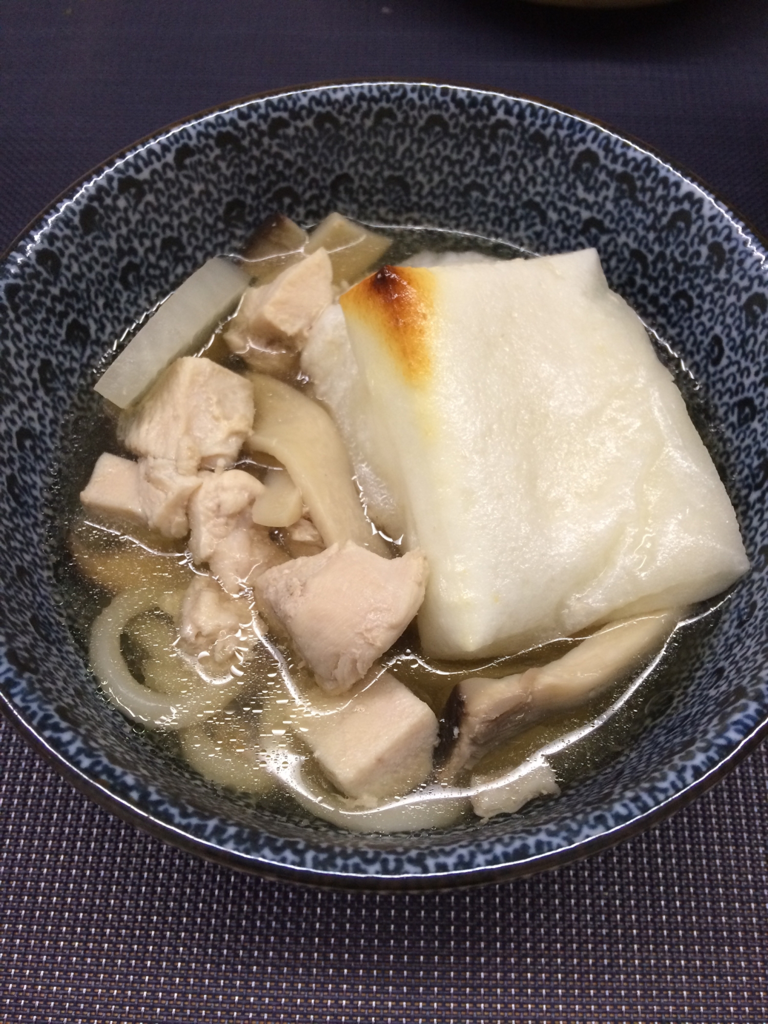 だしであっさり力うどん