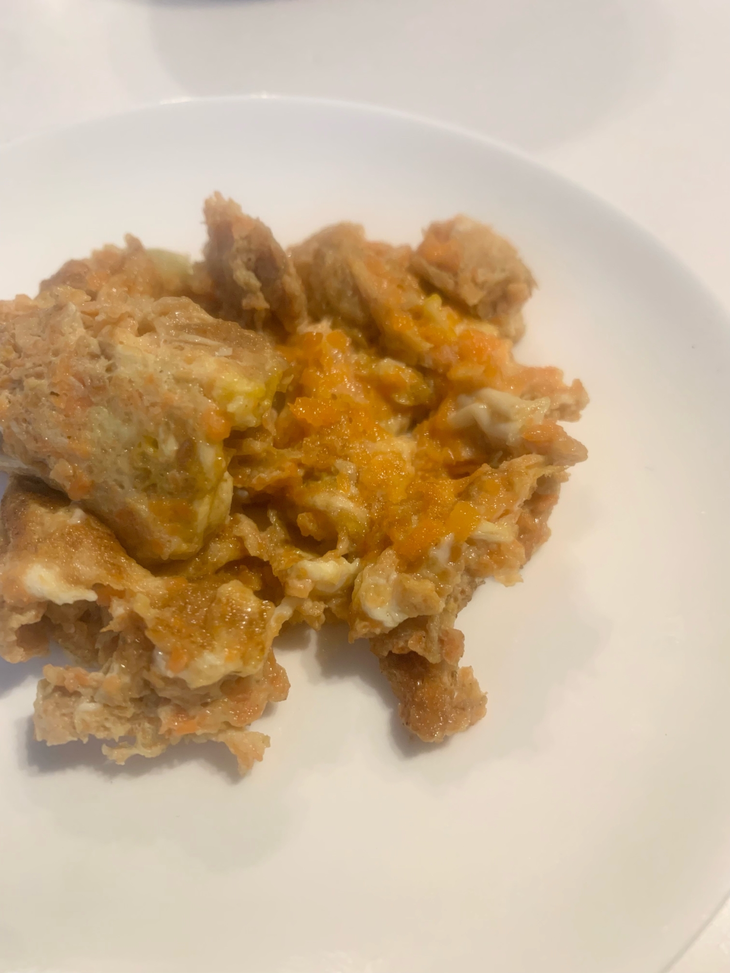 にんじんかす大量消費!にんじんかす玉子ソース焼き
