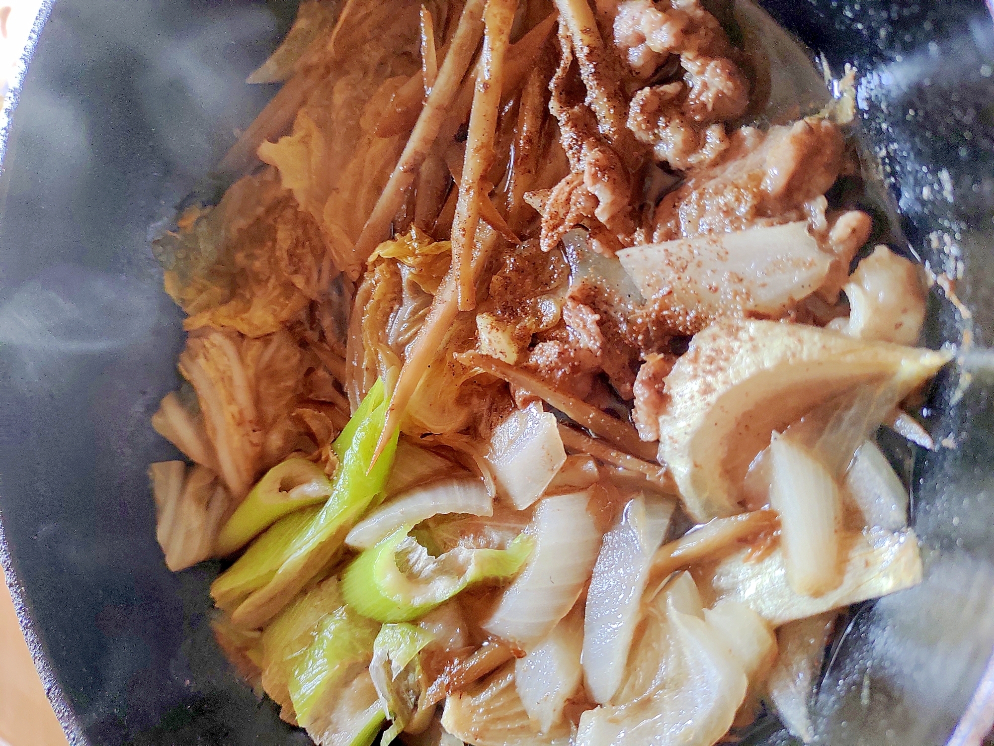 牛肉と野菜の山椒煮