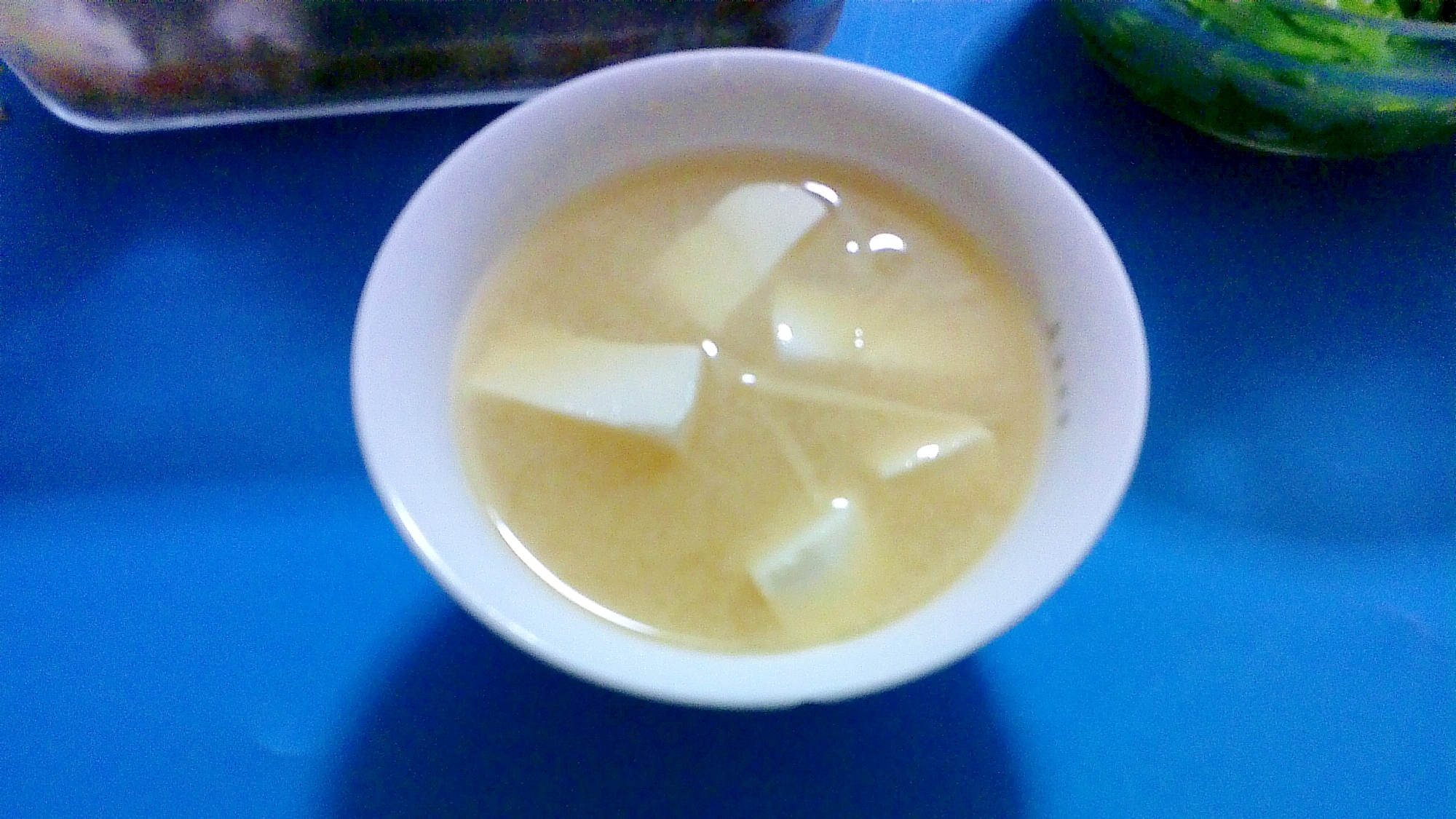 新生姜と豆腐の味噌汁