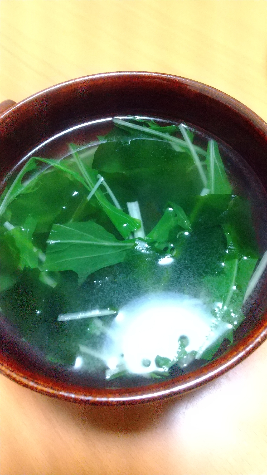 水菜のお澄まし