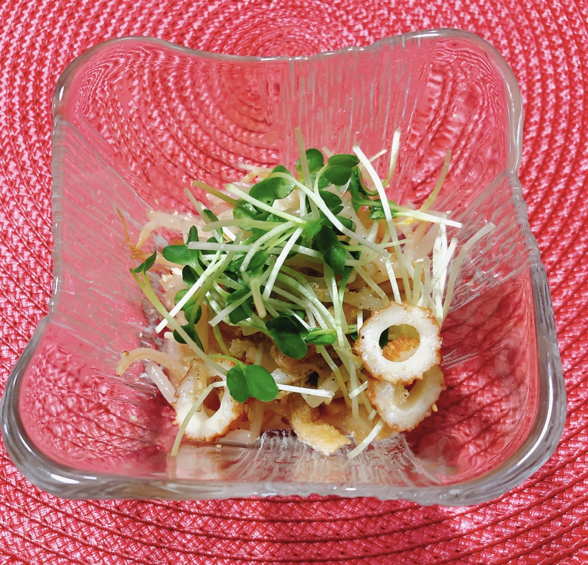 もやしとちくわ和え