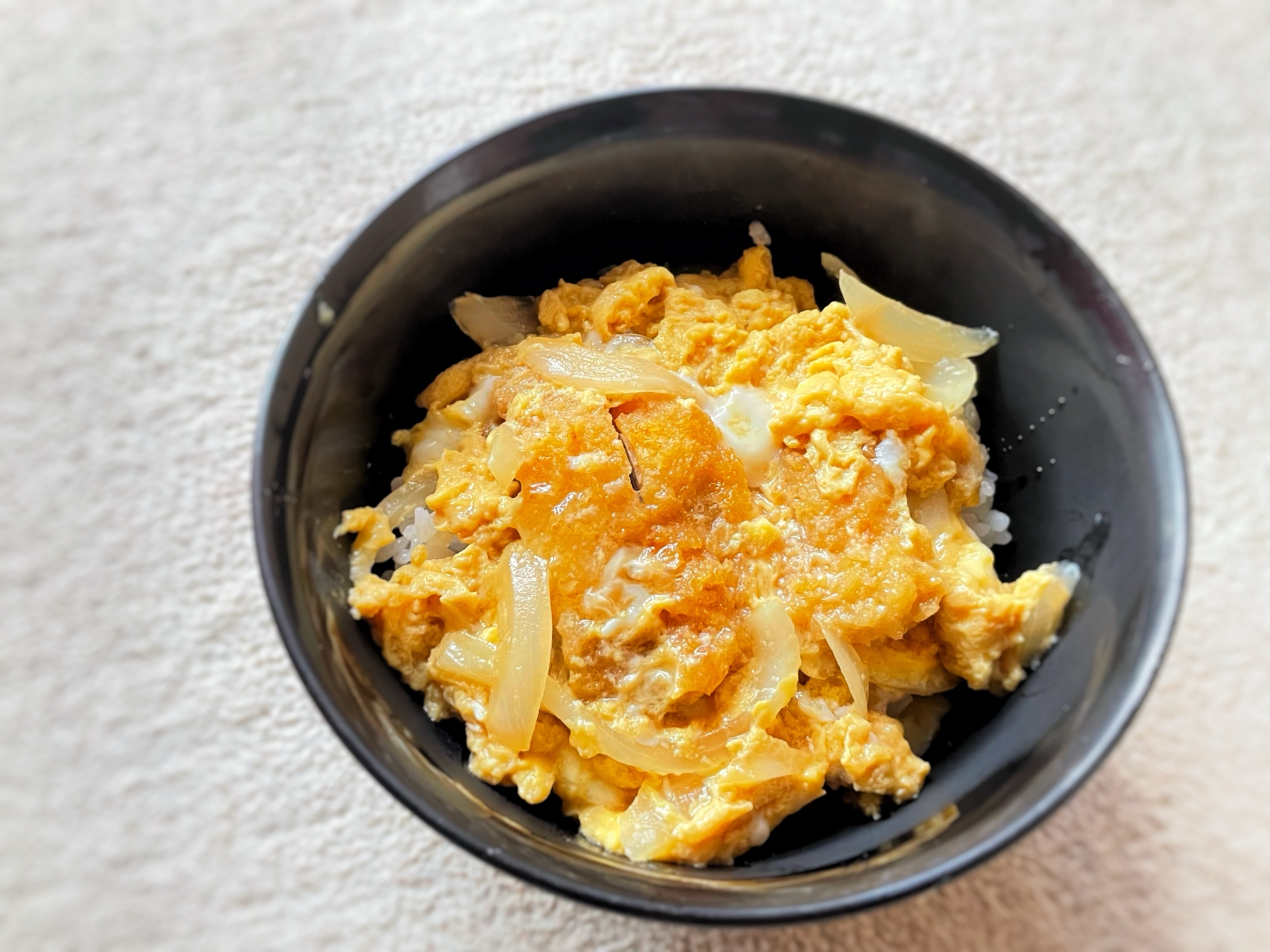 カツが残った次の日は 簡単カツ丼☆★☆