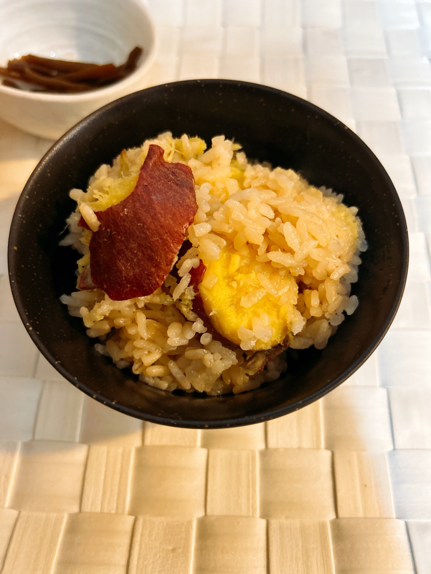 さつまいも醤油ご飯