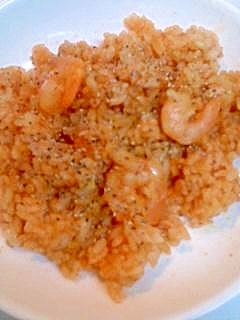 えびのケチャップ味チャーハン
