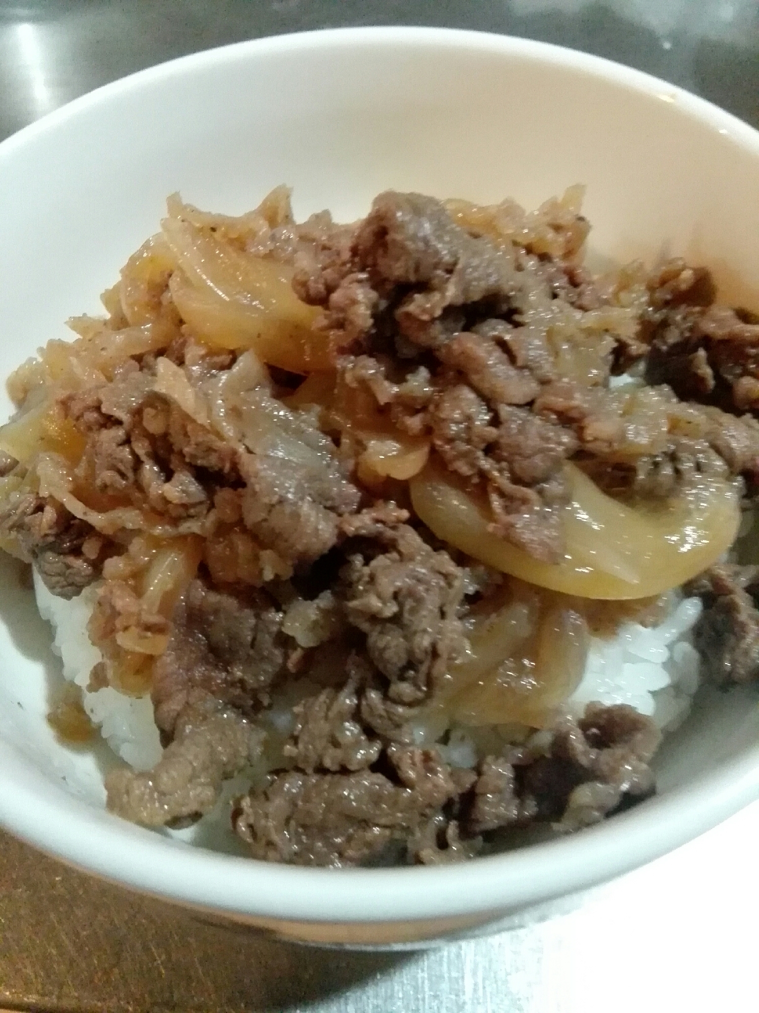 黄金比率⭐少ないお肉で絶品牛丼