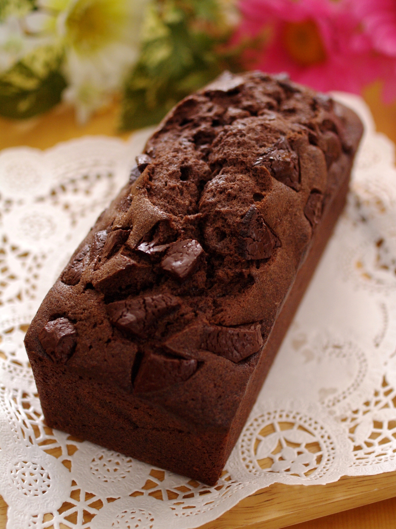 簡単ダブルチョコレートのおしゃれなパウンドケーキ レシピ 作り方 By めろんぱんママ めろんカフェ 楽天レシピ