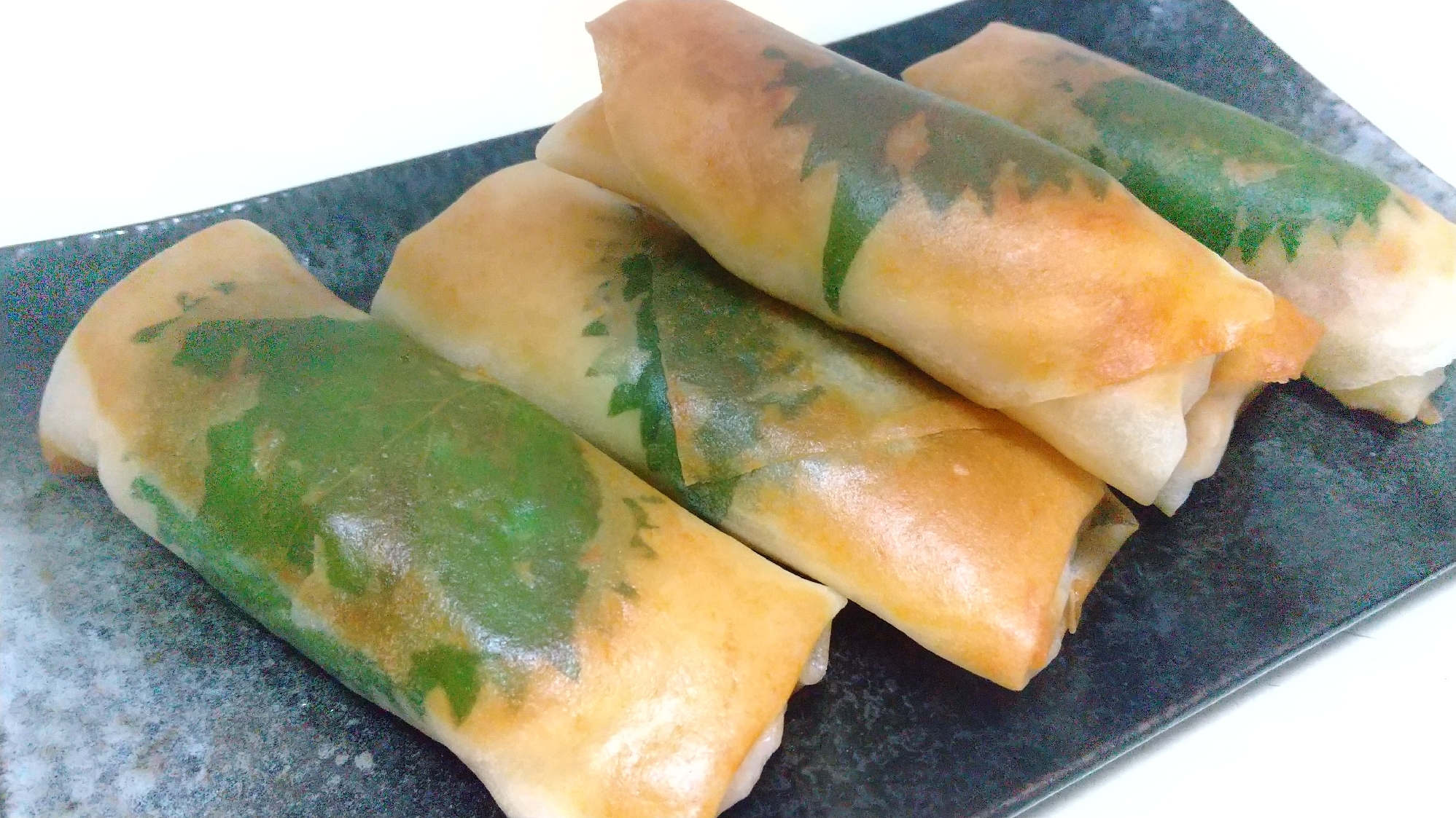 大葉梅ささみ春巻き