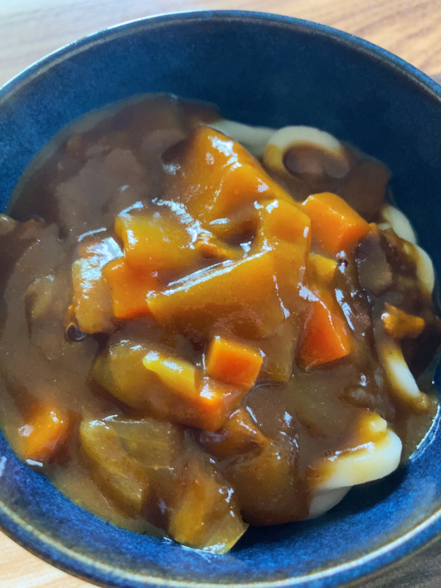 バレンタインに手作りカレーうどん